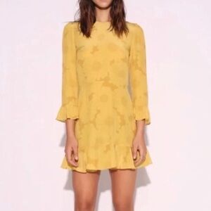 Realisation Par Mary Jane Silk Sunflower Dress Size Small